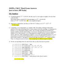 Corresponding Letters - Machine Structures - Solved Exams - Docsity