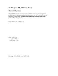 CS 61A, Spring 2007 Midterm 2: Scheme and Lists