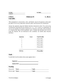 CS 61A Midterm Examination Questions and Answers