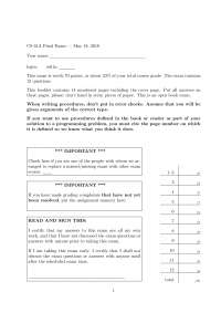 CS 61A Final Exam - May 18, 2010