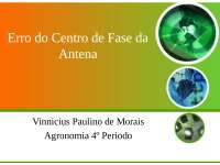 Erro do Centro de Fase da Antena
