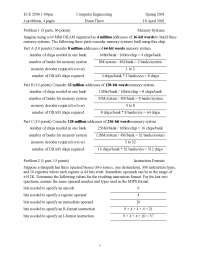Format Instruction - Computer Engineering - Solved Exam | Exams ...