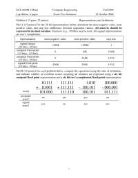 Determine Out - Computer Engineering - Solved Exam - Docsity