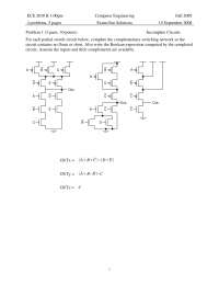 Transform Each - Computer Engineering - Solved Exam - Docsity