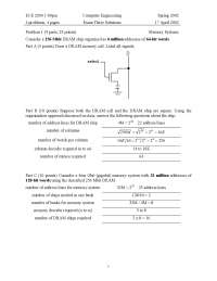Least Significant - Computer Engineering - Solved Exam - Docsity