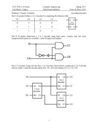 Complete each Design - Computer Engineering - Solved Exam - Docsity