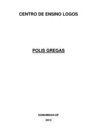 As Polis Gregas - Apostilas - Filosofia