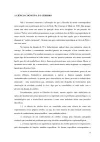 Ciência Cognitiva e o Cérebro - Apostilas - Filosofia