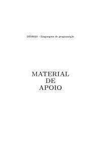 Linguagens de programação: material de apoio Parte1