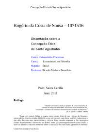 Rogério da Costa de Sousa – 1071516 Dissertação sobre a Concepção