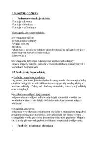 Podstawowe funkcje odzieży - Notatki - Materiałoznawstwo