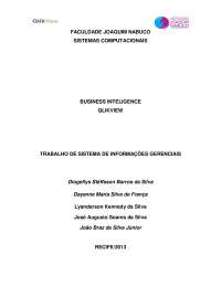 Business Intelligence: História e Tecnologias - QlikView