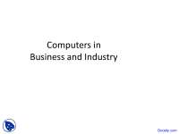 The Impact of Computers on Business and Industry: From the Factory to Retail and Banking