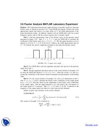 Fourier Analysis Laboratory Experiment: Approximating Periodic Signals using MATLAB