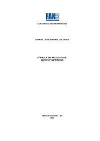 Súmula de histologia - meios e métodos