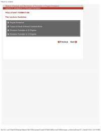 Introduction to Pollutant Formation - Engine Combustion - Lecture Notes