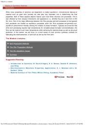 Synthesis Methods - Electroceramics - Lecture Notes