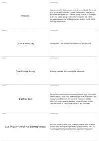 Biology Laboratory Terms: Proteins, Enzymes, Assays, and DNA Analysis