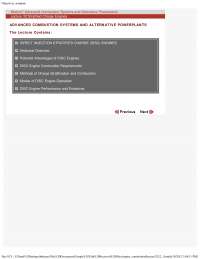 Stratified Charge Engines - Engine Combustion - Lecture Notes