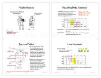 Pipeline Issues - Computation Structures - Lecture Slides - Docsity