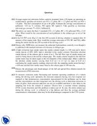 Average Engine-out Emissions - Engine Combustion - Assignment