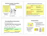 Machine Language - Computation Structures - Lecture Slides - Docsity