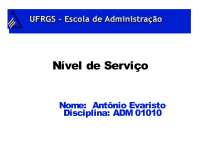 Nível de Serviço1 - Apostilas - Logistica Parte1