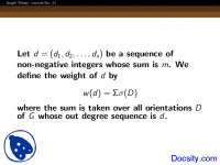 Non Negative Integers - Graph Theory - Lecture Slides