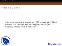 Graph - Graph Theory - Lecture Slides
