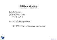Data Forecasting - Stochastic Hydrology - Lecture Notes