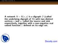 Underlying Digraph - Graph Theory - Lecture Slides
