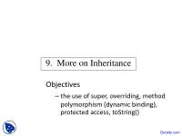 Understanding Java Inheritance & Polymorphism: Super, Overriding, & toString() in Students