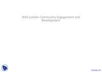 London Community Engagement - Community Development - Lecture Slides