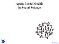 Agent Based Models - Social Legislation - Lecture Slides