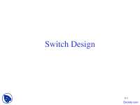 Switch Design - Local Area Network - Lecture Slides