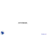 Synthesis - Rural Development - Lecture Slides