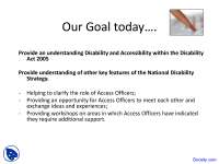 Disability & Accessibility in Ireland: Disability Act 2005 & National Strategy