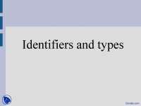 Identifiers and Types: Understanding Variables and Data Types in Java