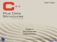 Data Design - Data Structures - Lecture Slides