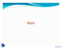Maps - Data Structures - Lecture Slides - Docsity