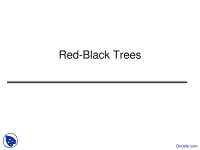 Red-Black Trees - Data Structures - Lecture Slides