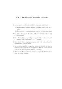 Plane Graph - Graph Theory - Homework