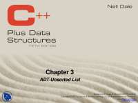 ADT Unsorted List - Data Structures - Lecture Slides