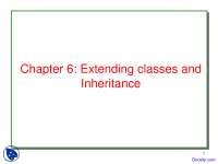 Extending Classes and Inheritance - Object Oriented and GUI Programming ...