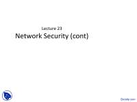 Network Security Three - Computer Network Systems - Lecture Slides ...