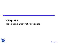 Data Link Control Protocols - Data Communications - Lecture Slides ...