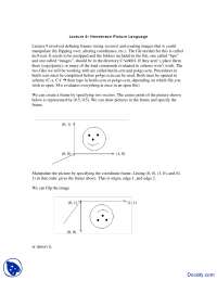 Henderson Picture Language  - Building Programming Experience - Lecture Slides