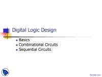 Digital Logic Design - Computer Organization and Assembly Language - Lecture Slides