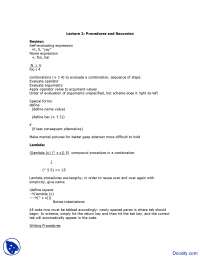 Procedures and Recursion - Building Programming Experience - Lecture ...