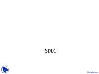 Software Development Life Cycle (SDLC) and High Quality Software Systems